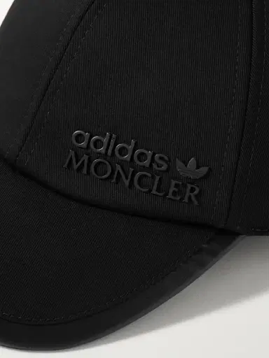 Moncler Genius + Adidas Originals Faux Leather And Grosgrain-trimmed Cotton-twill Baseball Cap | Thumbnail 4 Moncler Genius + Adidas Originals Faux Leather And Grosgrain-trimmed Cotton-twill Baseball Cap | Thumbnail 4