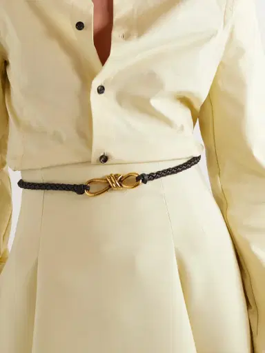 Bottega Veneta Intrecciato Leather Belt | Thumbnail 2 Bottega Veneta Intrecciato Leather Belt | Thumbnail 2