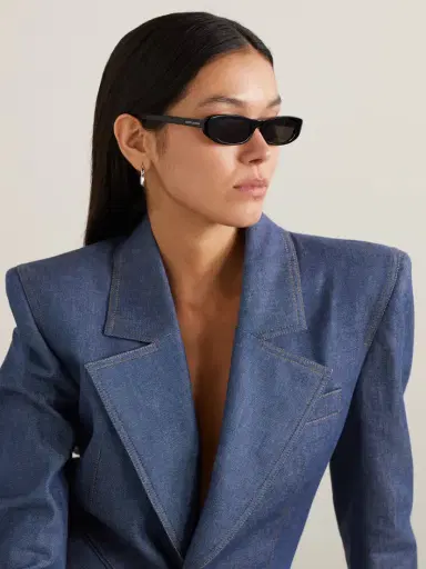 Saint Laurent Eyewear Shade Oval-frame Acetate Sunglasses | Thumbnail 2 Saint Laurent Eyewear Shade Oval-frame Acetate Sunglasses | Thumbnail 2