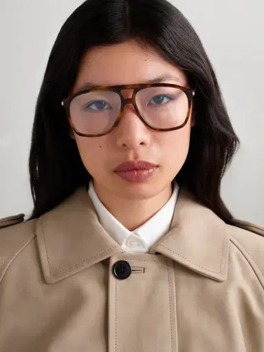 Saint Laurent Eyewear Dune Aviator-frame Tortoiseshell Acetate Optical Glasses | Thumbnail 2 Saint Laurent Eyewear Dune Aviator-frame Tortoiseshell Acetate Optical Glasses | Thumbnail 2