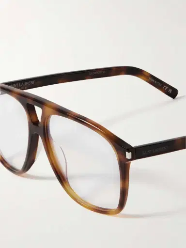 Saint Laurent Eyewear Dune Aviator-frame Tortoiseshell Acetate Optical Glasses | Thumbnail 4 Saint Laurent Eyewear Dune Aviator-frame Tortoiseshell Acetate Optical Glasses | Thumbnail 4