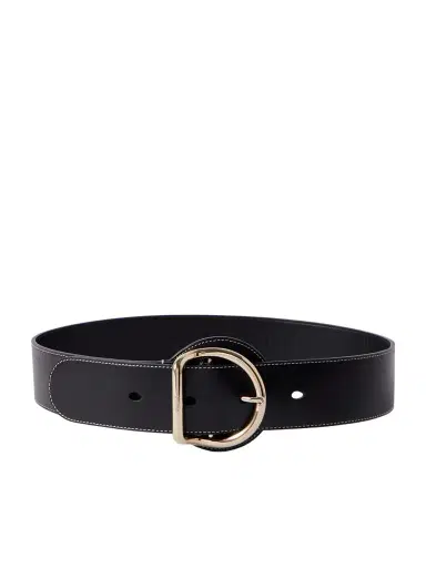 Chloé Tim Topstitched eather Belt | Thumbnail 1 Chloé Tim Topstitched eather Belt | Thumbnail 1
