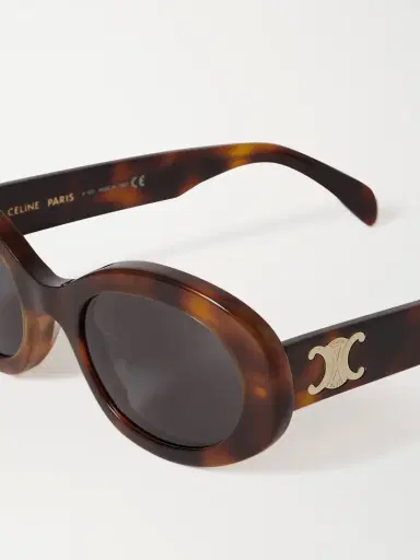 CELINE Eyewear Triomphe Oval-frame Acetate Sunglasses | Thumbnail 4 CELINE Eyewear Triomphe Oval-frame Acetate Sunglasses | Thumbnail 4
