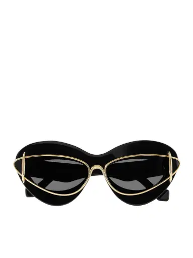Loewe Double-frame Cat-eye Gold-tone And Acetate Sunglasses | Thumbnail 1 Loewe Double-frame Cat-eye Gold-tone And Acetate Sunglasses | Thumbnail 1