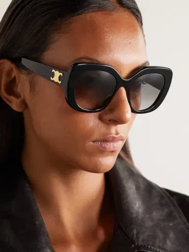 CELINE Eyewear Oversized Cat-eye Acetate Sunglasses | Thumbnail 2 CELINE Eyewear Oversized Cat-eye Acetate Sunglasses | Thumbnail 2