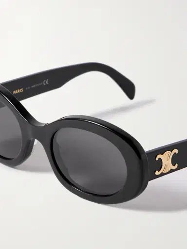 CELINE Eyewear Triomphe Oval-frame Acetate Sunglasses | Thumbnail 4 CELINE Eyewear Triomphe Oval-frame Acetate Sunglasses | Thumbnail 4