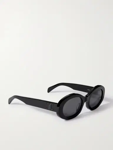 CELINE Eyewear Triomphe Oval-frame Acetate Sunglasses | Thumbnail 3 CELINE Eyewear Triomphe Oval-frame Acetate Sunglasses | Thumbnail 3