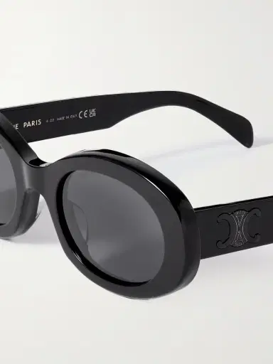CELINE Eyewear Triomphe Oval-frame Acetate Sunglasses | Thumbnail 4 CELINE Eyewear Triomphe Oval-frame Acetate Sunglasses | Thumbnail 4