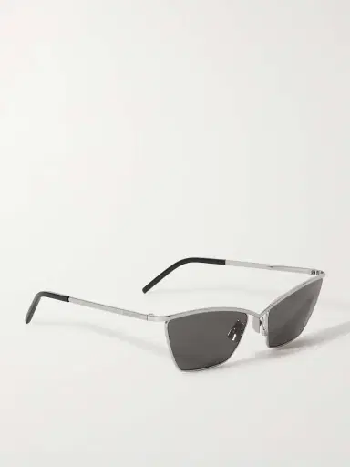 Saint Laurent Eyewear Cat-eye Silver-tone And Acetate Sunglasses | Thumbnail 3 Saint Laurent Eyewear Cat-eye Silver-tone And Acetate Sunglasses | Thumbnail 3