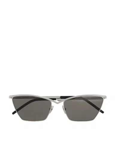 Saint Laurent Eyewear Cat-eye Silver-tone And Acetate Sunglasses | Thumbnail 1 Saint Laurent Eyewear Cat-eye Silver-tone And Acetate Sunglasses | Thumbnail 1