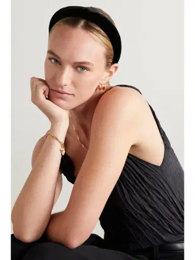Jennifer Behr Tori Velvet Headband | Thumbnail 2 Jennifer Behr Tori Velvet Headband | Thumbnail 2