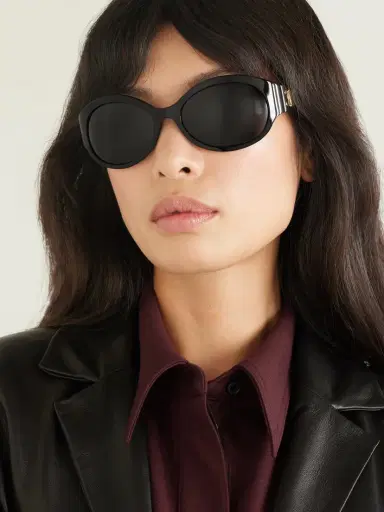 CELINE Eyewear Triomphe Oversized Round-frame Acetate Sunglasses | Thumbnail 2 CELINE Eyewear Triomphe Oversized Round-frame Acetate Sunglasses | Thumbnail 2