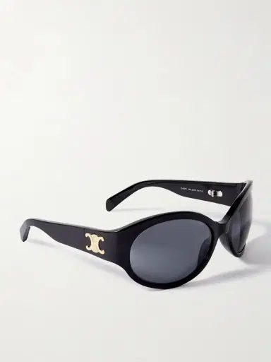 CELINE Eyewear Triomphe Oversized Round-frame Acetate Sunglasses | Thumbnail 3 CELINE Eyewear Triomphe Oversized Round-frame Acetate Sunglasses | Thumbnail 3