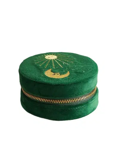 L’Atelier Nawbar You Are The Sun To My Moon Embroidered Velvet Jewelry Box | Thumbnail 1 L’Atelier Nawbar You Are The Sun To My Moon Embroidered Velvet Jewelry Box | Thumbnail 1