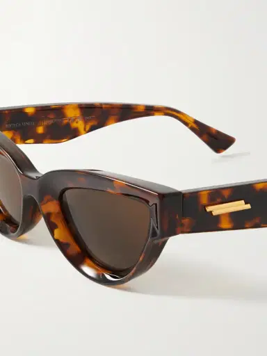 Bottega Veneta Eyewear Injection Cat-eye Tortoiseshell Acetate Sunglasses | Thumbnail 4 Bottega Veneta Eyewear Injection Cat-eye Tortoiseshell Acetate Sunglasses | Thumbnail 4