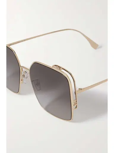 Fendi O'lock Oversized Square-frame -tone Sunglasses - One size | Thumbnail 4 Fendi O'lock Oversized Square-frame -tone Sunglasses - One size | Thumbnail 4