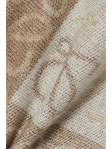 Loewe Fringed Intarsia Wool And Cashmere-blend Scarf | Thumbnail 3 Loewe Fringed Intarsia Wool And Cashmere-blend Scarf | Thumbnail 3