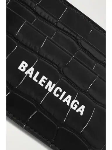 Balenciaga Cash Printed Croc-effect Leather Cardholder | Thumbnail 3 Balenciaga Cash Printed Croc-effect Leather Cardholder | Thumbnail 3