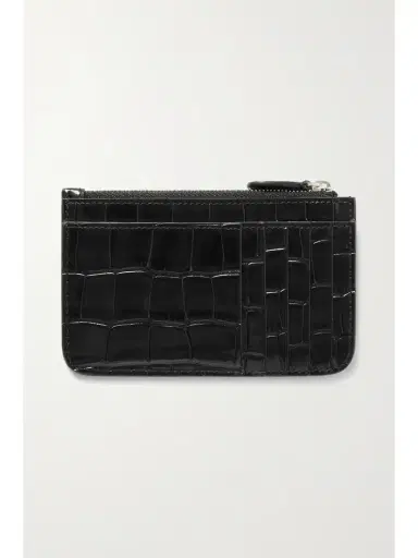 Balenciaga Cash Printed Croc-effect Leather Cardholder | Thumbnail 3 Balenciaga Cash Printed Croc-effect Leather Cardholder | Thumbnail 3