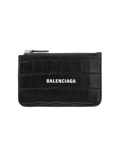 Balenciaga Cash Printed Croc-effect Leather Cardholder | Thumbnail 1 Balenciaga Cash Printed Croc-effect Leather Cardholder | Thumbnail 1
