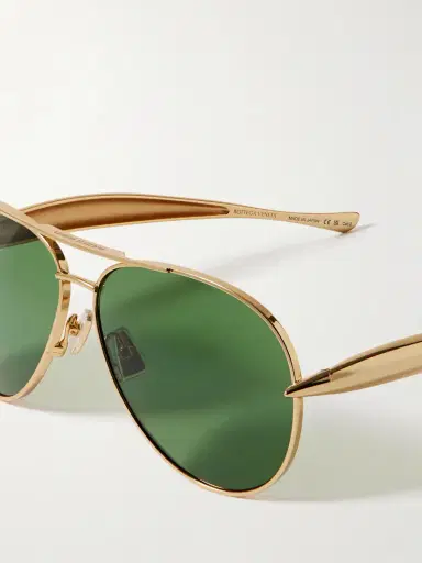 Bottega Veneta Eyewear Sardine Aviator-style Gold-tone Sunglasses | Thumbnail 4 Bottega Veneta Eyewear Sardine Aviator-style Gold-tone Sunglasses | Thumbnail 4