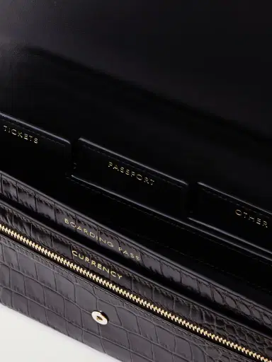 Smythson Marshall Croc-effect Leather Travel Wallet | Thumbnail 4 Smythson Marshall Croc-effect Leather Travel Wallet | Thumbnail 4