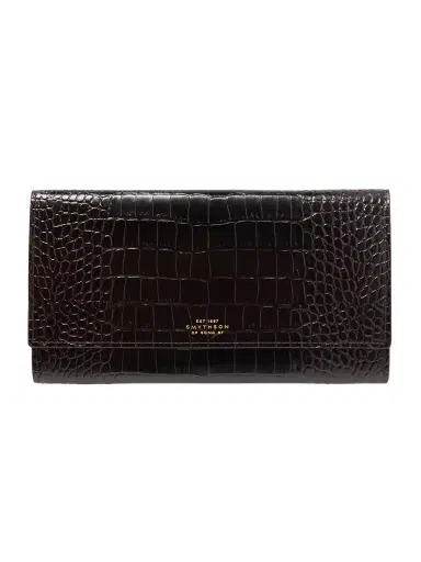 Smythson Marshall Croc-effect Leather Travel Wallet | Thumbnail 1 Smythson Marshall Croc-effect Leather Travel Wallet | Thumbnail 1