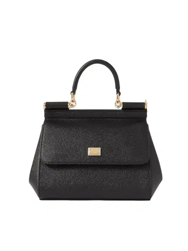 Dolce & Gabbana Sicily Small Textured-leather Shoulder Bag | Thumbnail 1 Dolce & Gabbana Sicily Small Textured-leather Shoulder Bag | Thumbnail 1