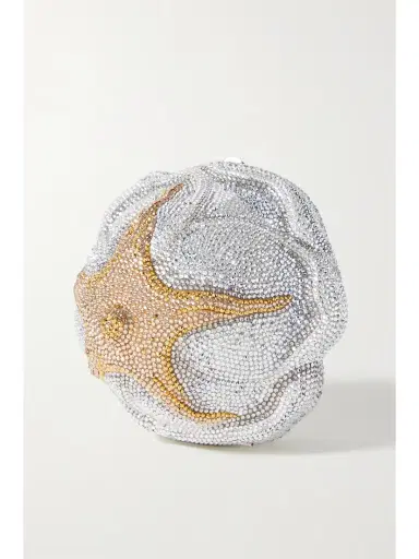 Judith Leiber Couture Rose Desiree Crystal-embellished Silver-tone Clutch | Thumbnail 3 Judith Leiber Couture Rose Desiree Crystal-embellished Silver-tone Clutch | Thumbnail 3