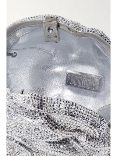 Judith Leiber Couture Rose Desiree Crystal-embellished Silver-tone Clutch | Thumbnail 5 Judith Leiber Couture Rose Desiree Crystal-embellished Silver-tone Clutch | Thumbnail 5