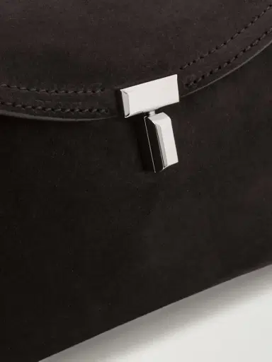 TOTEME T-lock Suede Clutch | Thumbnail 4 TOTEME T-lock Suede Clutch | Thumbnail 4