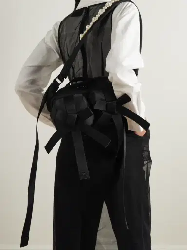 Simone Rocha Bow And Pearl-like Embellished Shell Belt Bag | Thumbnail 2 Simone Rocha Bow And Pearl-like Embellished Shell Belt Bag | Thumbnail 2