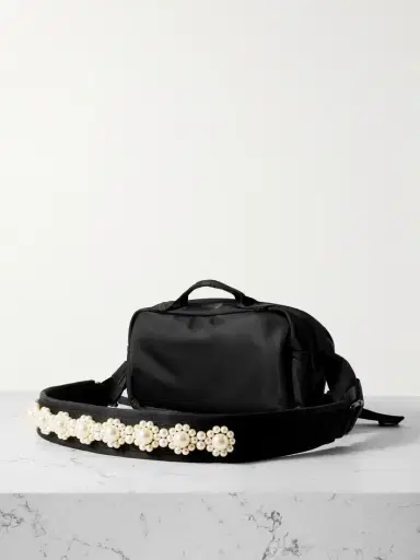 Simone Rocha Bow And Pearl-like Embellished Shell Belt Bag | Thumbnail 3 Simone Rocha Bow And Pearl-like Embellished Shell Belt Bag | Thumbnail 3