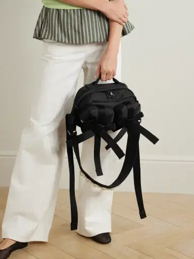 Simone Rocha Bow And Pearl-like Embellished Shell Belt Bag | Thumbnail 6 Simone Rocha Bow And Pearl-like Embellished Shell Belt Bag | Thumbnail 6