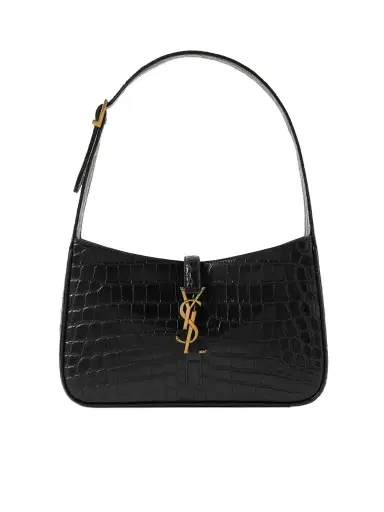 Saint Laurent Le 5 À 7 Croc-effect Leather Shoulder Bag | Thumbnail 1 Saint Laurent Le 5 À 7 Croc-effect Leather Shoulder Bag | Thumbnail 1