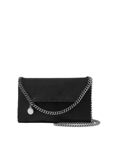 Stella McCartney Falabella Mini Vegetarian Textured-leather Shoulder Bag | Thumbnail 1 Stella McCartney Falabella Mini Vegetarian Textured-leather Shoulder Bag | Thumbnail 1