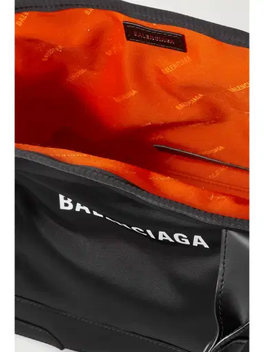 Balenciaga Navy Cabas Leather-trimmed Printed Recycled-nylon Tote | Thumbnail 5 Balenciaga Navy Cabas Leather-trimmed Printed Recycled-nylon Tote | Thumbnail 5