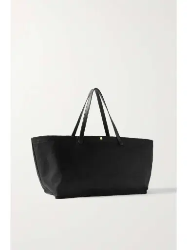 The Row Idaho Xl Leather-trimmed Cotton-twill Tote | Thumbnail 3 The Row Idaho Xl Leather-trimmed Cotton-twill Tote | Thumbnail 3