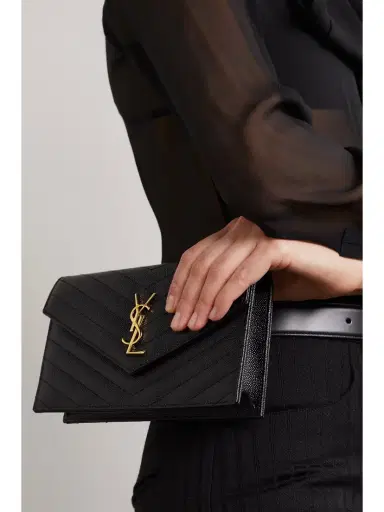Saint Laurent Cassandre Matelassé Textured-leather Chain Wallet | Thumbnail 2 Saint Laurent Cassandre Matelassé Textured-leather Chain Wallet | Thumbnail 2