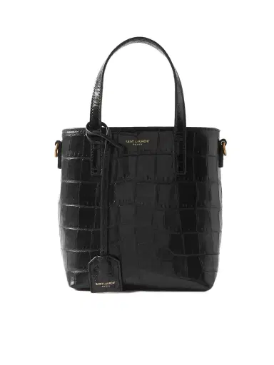 Saint Laurent Toy Mini Croc-effect Leather Tote | Thumbnail 1 Saint Laurent Toy Mini Croc-effect Leather Tote | Thumbnail 1