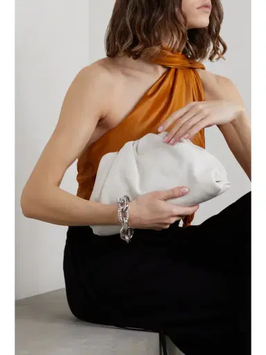 Bottega Veneta The Pouch Large Gathered Leather Clutch | Thumbnail 2 Bottega Veneta The Pouch Large Gathered Leather Clutch | Thumbnail 2