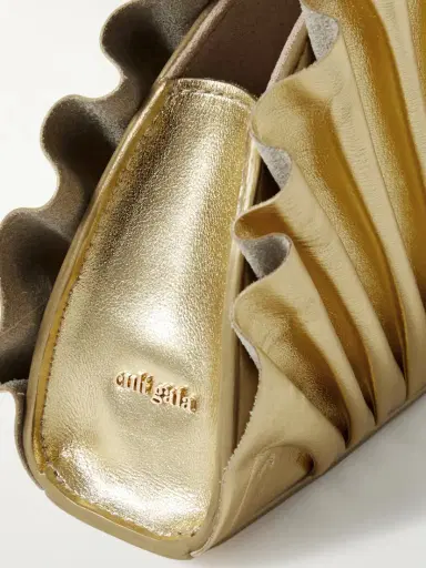 Cult Gaia Nala Ruched Metallic Leather Clutch | Thumbnail 4 Cult Gaia Nala Ruched Metallic Leather Clutch | Thumbnail 4