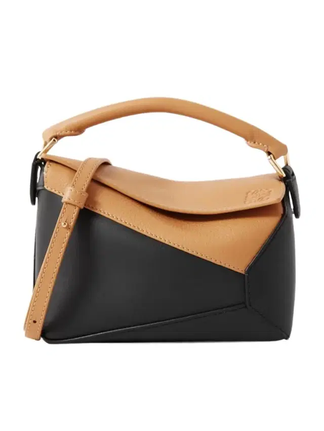 Puzzle Edge Mini Two-tone Textured-leather Shoulder Bag Puzzle Edge Mini Two-tone Textured-leather Shoulder Bag