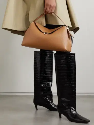 TOTEME T-lock Textured-leather Shoulder Bag | Thumbnail 2 TOTEME T-lock Textured-leather Shoulder Bag | Thumbnail 2