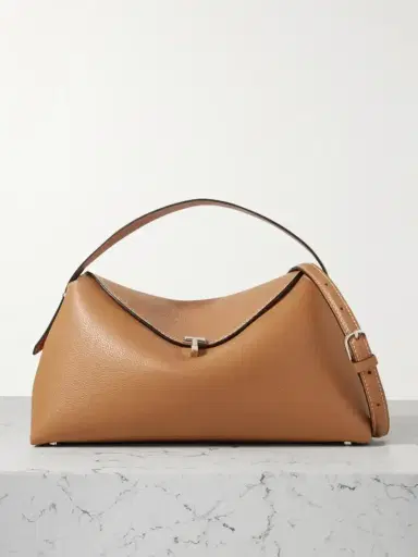 TOTEME T-lock Textured-leather Shoulder Bag | Thumbnail 1 TOTEME T-lock Textured-leather Shoulder Bag | Thumbnail 1