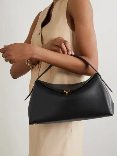 TOTEME T-lock Leather Shoulder Bag | Thumbnail 2 TOTEME T-lock Leather Shoulder Bag | Thumbnail 2