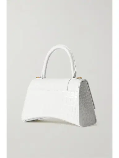 Balenciaga Hourglass Small Glossed Croc-effect Leather Tote | Thumbnail 3 Balenciaga Hourglass Small Glossed Croc-effect Leather Tote | Thumbnail 3