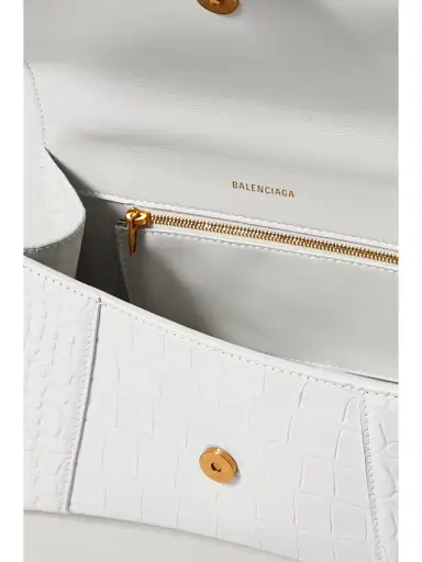 Balenciaga Hourglass Small Glossed Croc-effect Leather Tote | Thumbnail 5 Balenciaga Hourglass Small Glossed Croc-effect Leather Tote | Thumbnail 5
