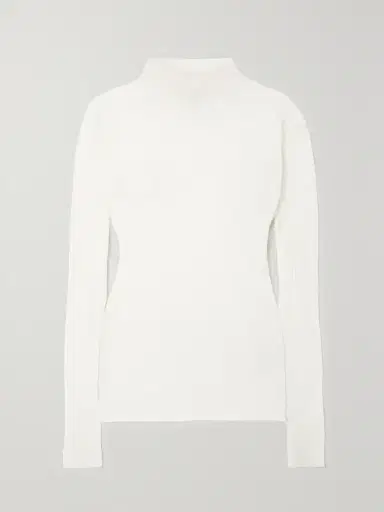 Bottega Veneta Ribbed Pointelle-knit Cotton-blend Sweater | Thumbnail 2 Bottega Veneta Ribbed Pointelle-knit Cotton-blend Sweater | Thumbnail 2