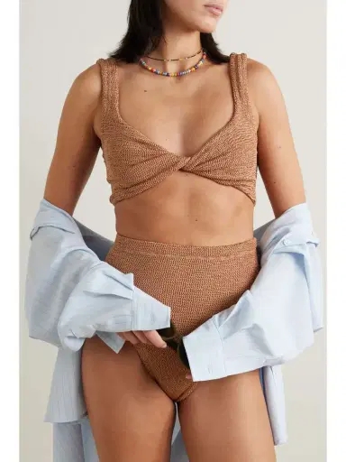 Hunza G Jamie Metallic Seersucker Bikini | Thumbnail 2 Hunza G Jamie Metallic Seersucker Bikini | Thumbnail 2